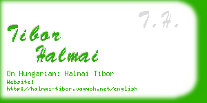 tibor halmai business card